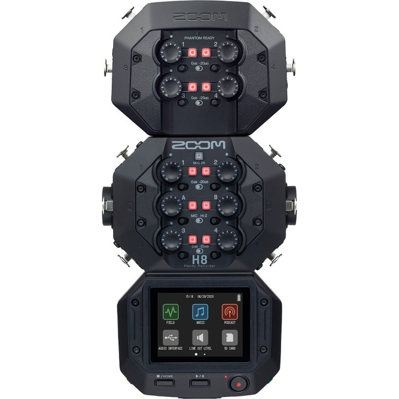 Zoom EXH-8 Capsule d'entrée Quad XLR pour enregistreur H8