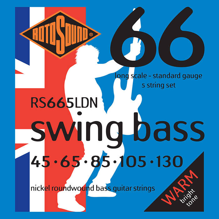 Rotosound RS665LDN Swing Bass Light Nickel 5 String Set 45-130
