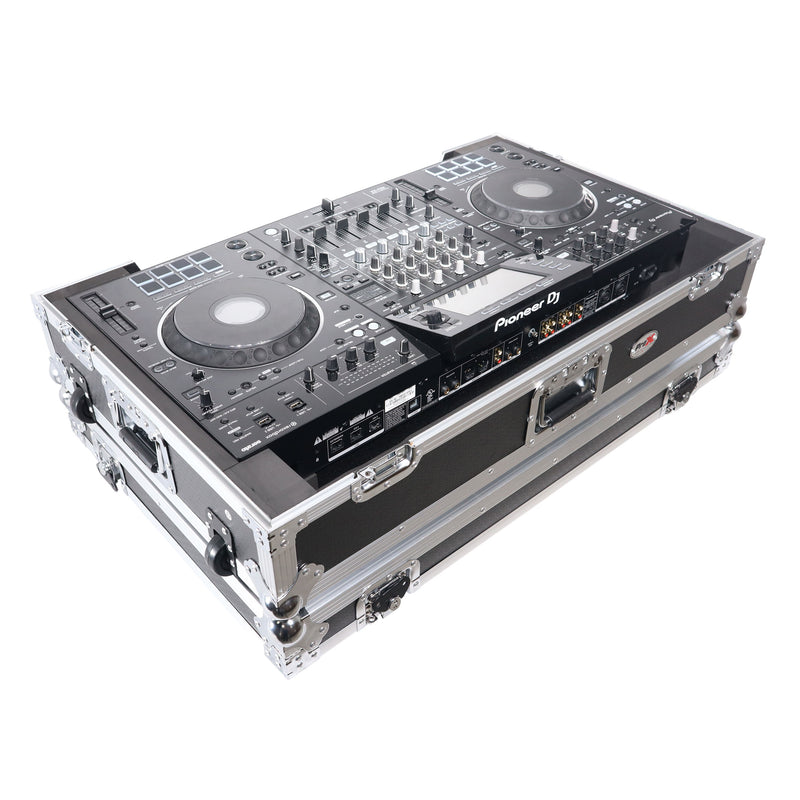 ProX XS-XDJXZ W Flight Case pour système DJ autonome Pioneer XDJ-XZ avec roulettes (argent)