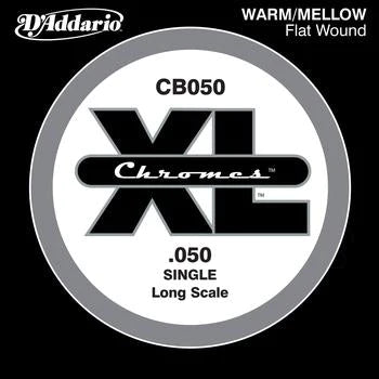 D'Addario CB050 XL Chromes enroule plate enroule de basse simple de guitare longue .050