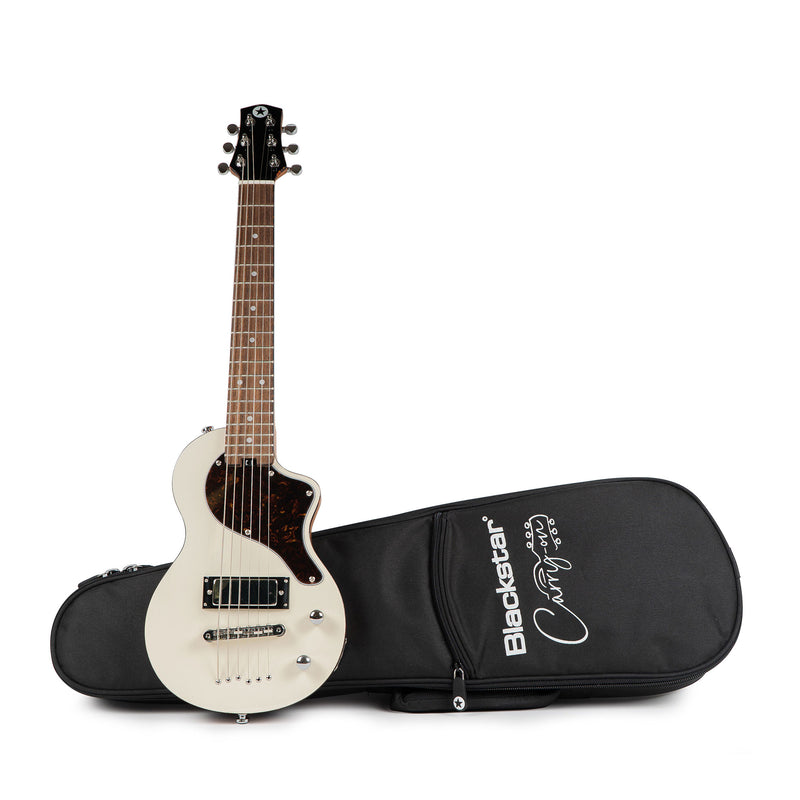 Blackstar CARRYGTRWH Guitare électrique avec housse de transport (Blanc)