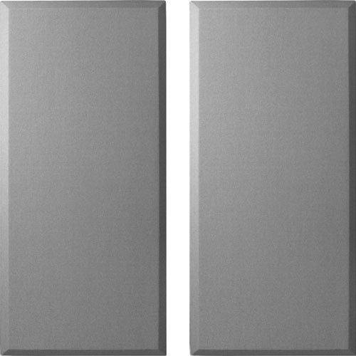 Panneau Primacoustic BROADBAND 24'' x 48'' x 3", bord biseauté - gris, paquet de 4 