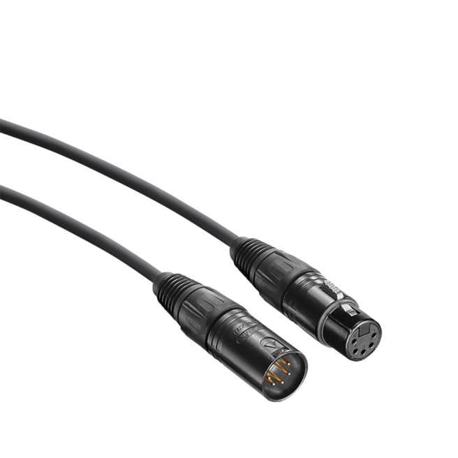 Câble de microphone Neumann IC 5 MT 5 broches et support pivotant intégré (32 pieds) (10 m) (noir)