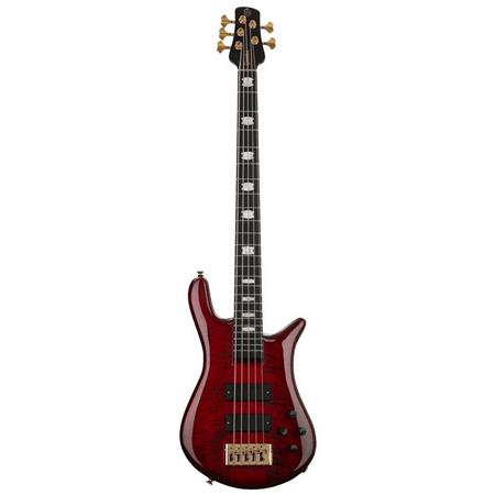 Spector EURO5LTRFG Euro 5 LT - 5 String Electric Bass with Passive Bartolini Pickups - Red Fade Gloss