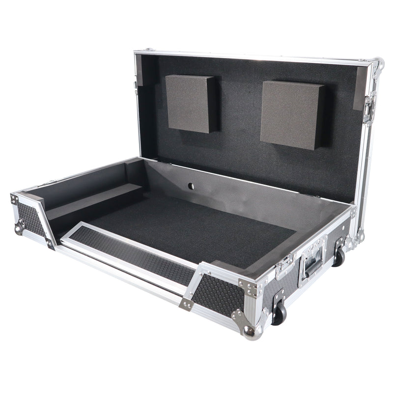 ProX XS-XDJXZ W Flight Case pour système DJ autonome Pioneer XDJ-XZ avec roulettes (argent)