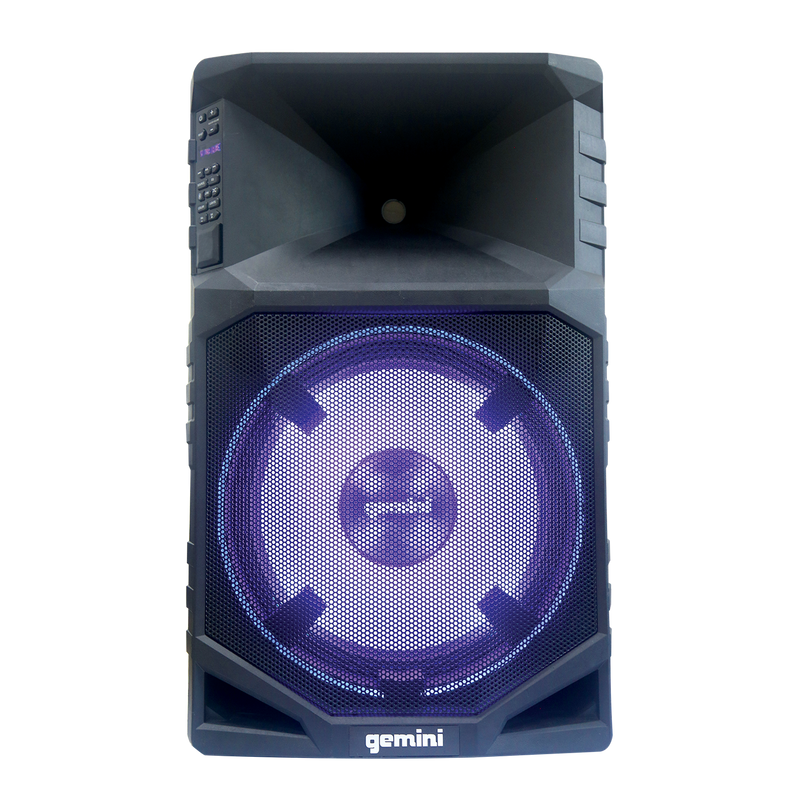 Gemini GSW-T1500PK Portable Water Resistant Wireless Bluetooth Party Speaker w/ Speaker Stand & Microphone