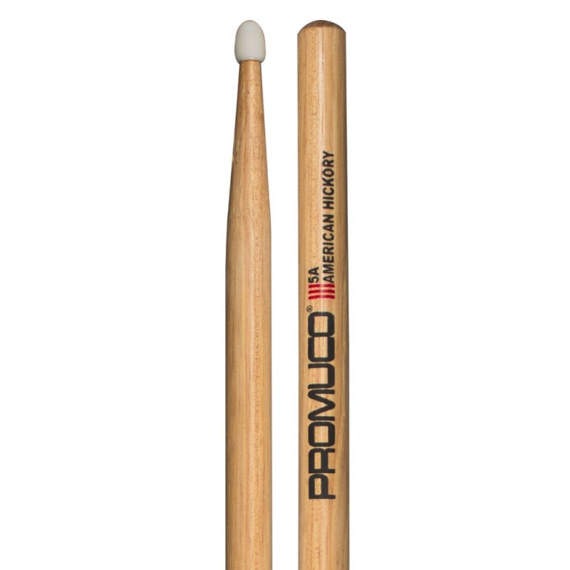 Promuco 1801N5AX Drumsticks American Hickory Nylon Tip 5A