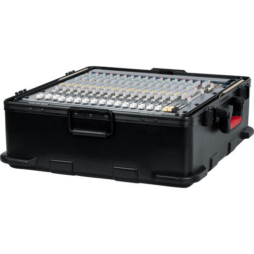 Gator GTSA-MIX12PU ATA-Molded Mixer Case w/ 12U Pop-Up Rack Rails - 21 x 19 x 7.5"