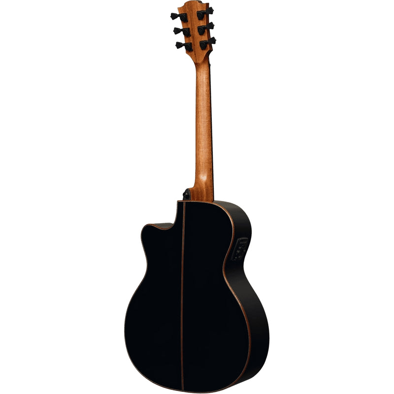 Lag Guitars T118ASCE-BLK Tramontane 118 Auditorium Cutaway Acoustic Electric Guitar - Black