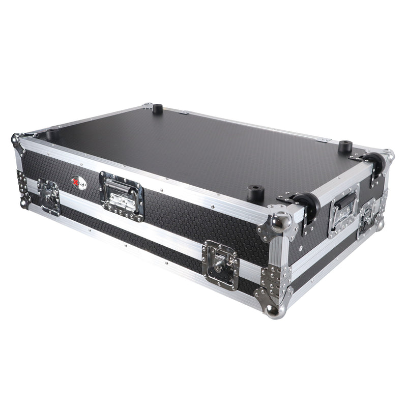 ProX XS-XDJXZ W Flight Case pour système DJ autonome Pioneer XDJ-XZ avec roulettes (argent)