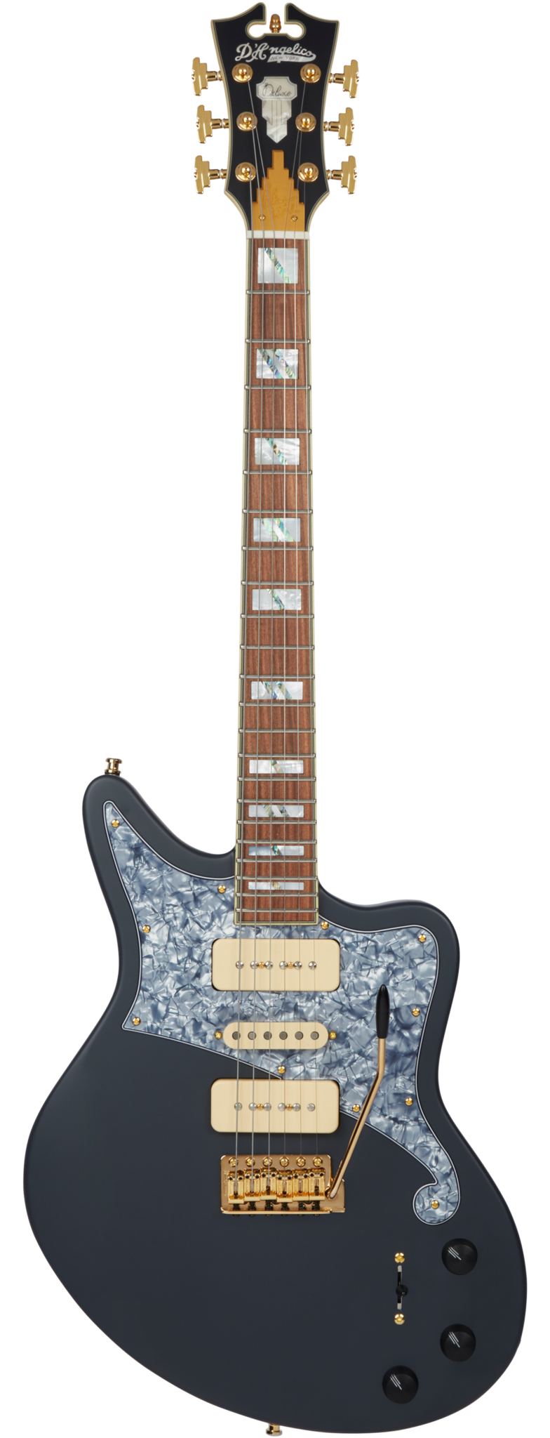 D'Angelico DADBEDBWMSTGTR Electric Guitar (Matte Stone)