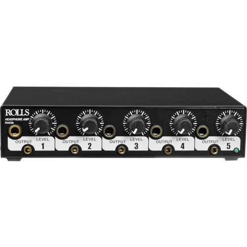 Rolls RA53B 5-Channel 1/2 Space Rackmount Stereo Headphone Amplifier