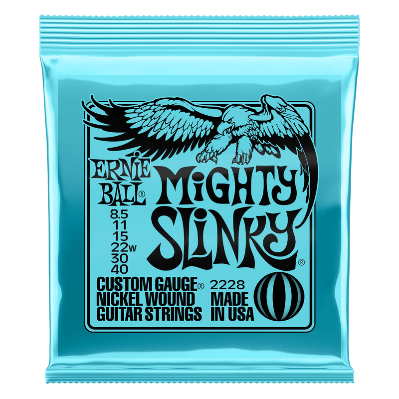 Ernie Ball 2228EB Mighty Slinky 8.5-40 Cordes électriques