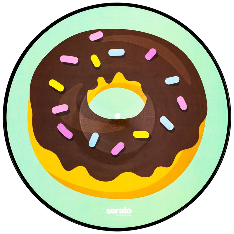 Serato Control Vinyl Emoji Series - Donut/Heart (Pair)