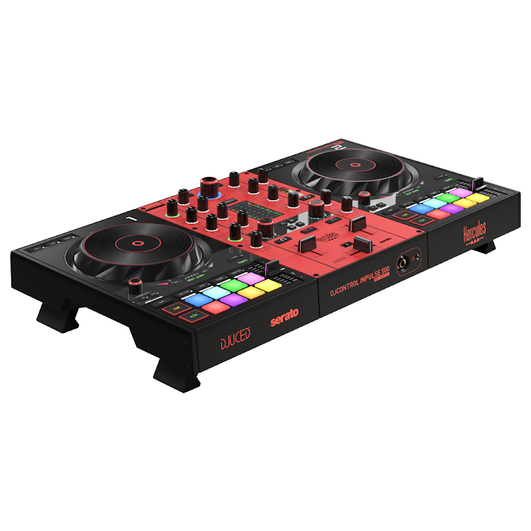Hercules DJCONTROL-INPULSE500-RED 2-Channel DJ Controller (Red)