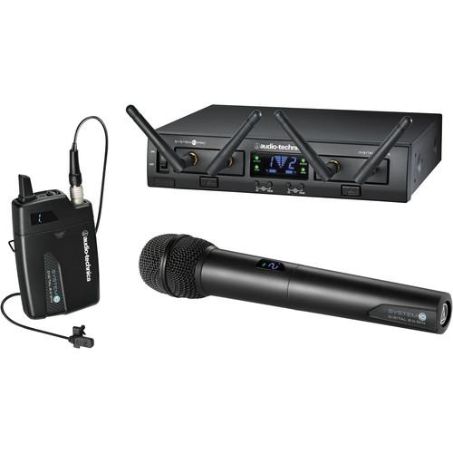Audio-Technica Atw-1312L  System 10 Pro Rack-Mount Digital Lavalier/handheld Combo System 24 Ghz - Red One Music