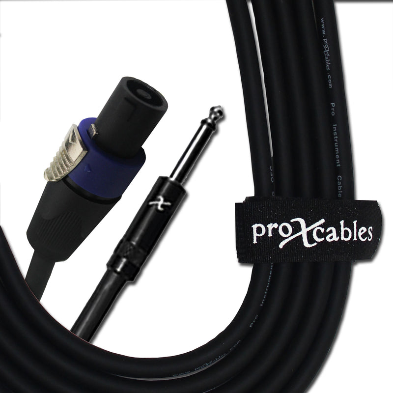 ProX XC-SQ100 100 pieds. Câble de haut-parleur haute performance SpeakOn vers 1/4" TS-M 12AWG