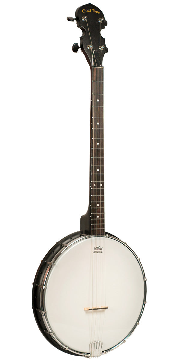 Banjo ténor irlandais à 4 cordes en composite acoustique doré AC-4 IT avec housse de transport 