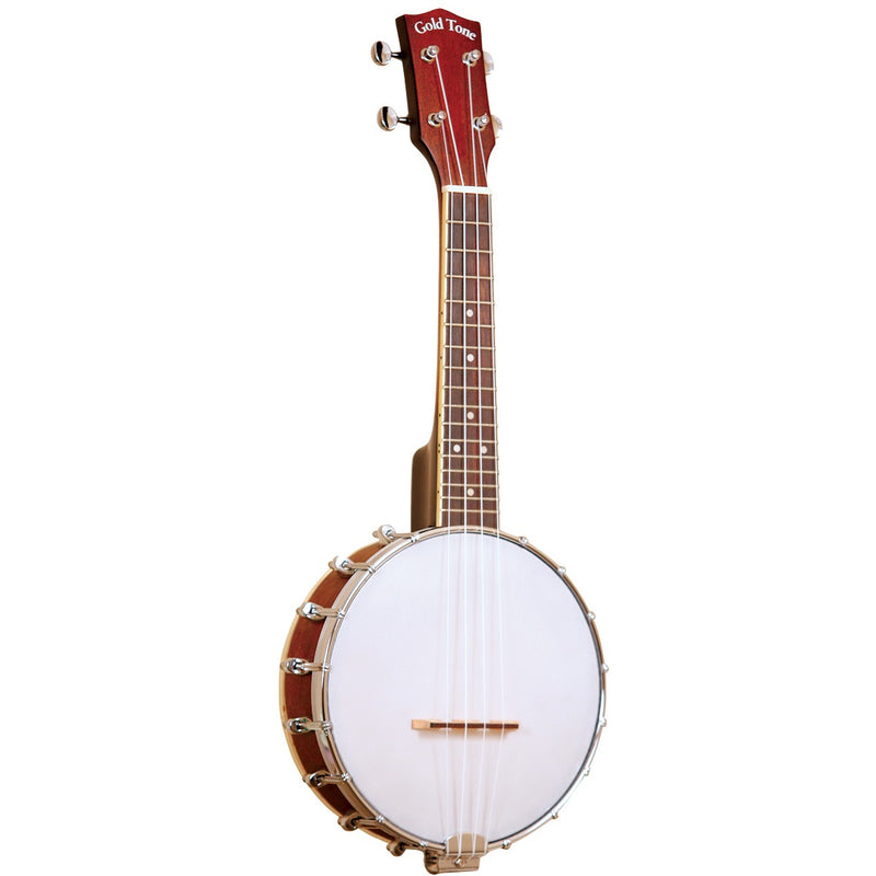 Ukulélé banjo à échelle soprano BUS ton or avec étui