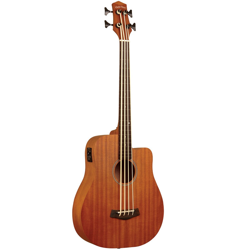 Gold Tone MBASS25/FL 25" Scale Fretless Acoustic-Electric MicroBass with Active Transducer and Built in EQ w/gig bag