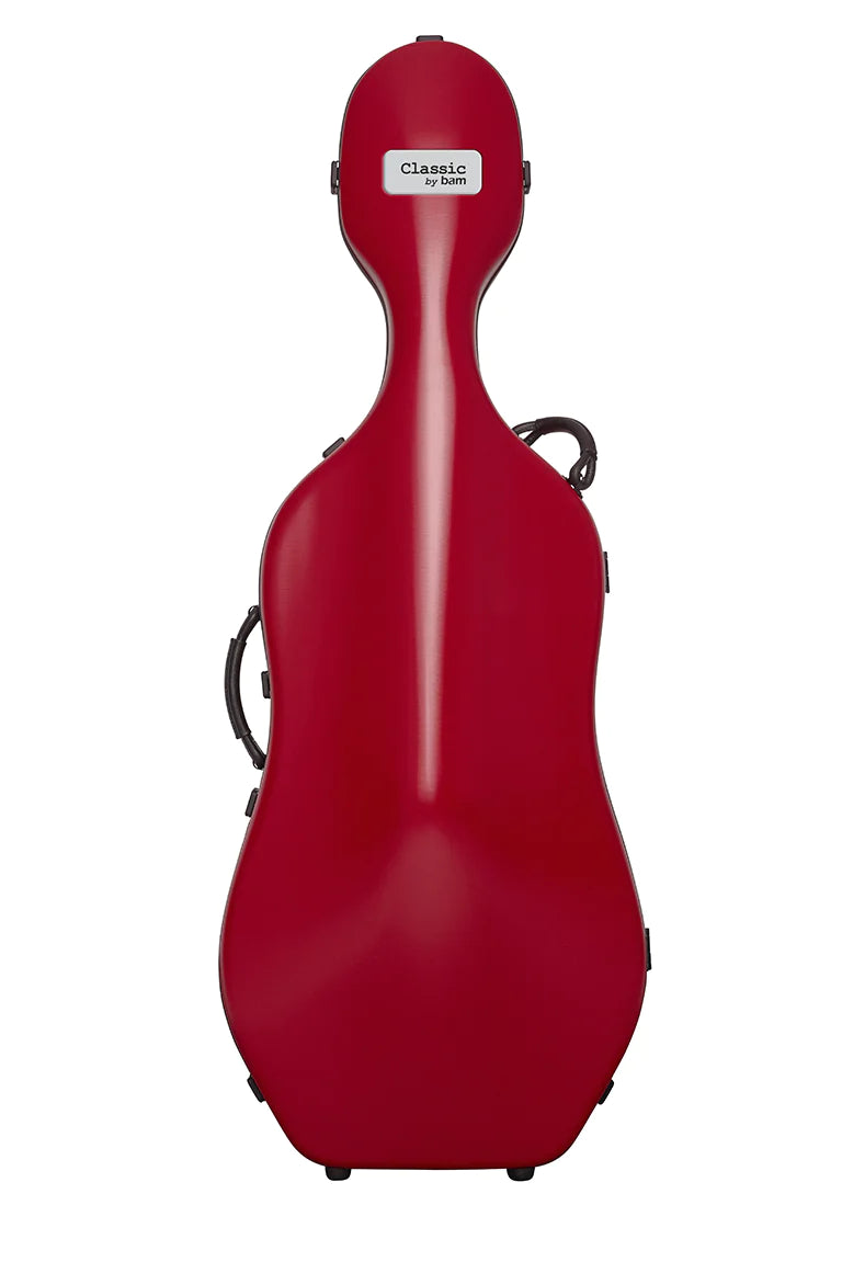 Bam 1001SRG Étui pour violoncelle classique sans roulettes (rouge grenade)