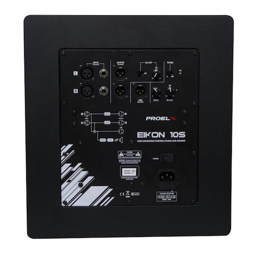 Proel EIKON 10S Powered Studio Sub-Woofer - Red One Music