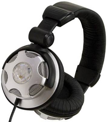 Profile HP-40 DJ/Studio Headphones with Flip Up Earpiece - Black and Grey
