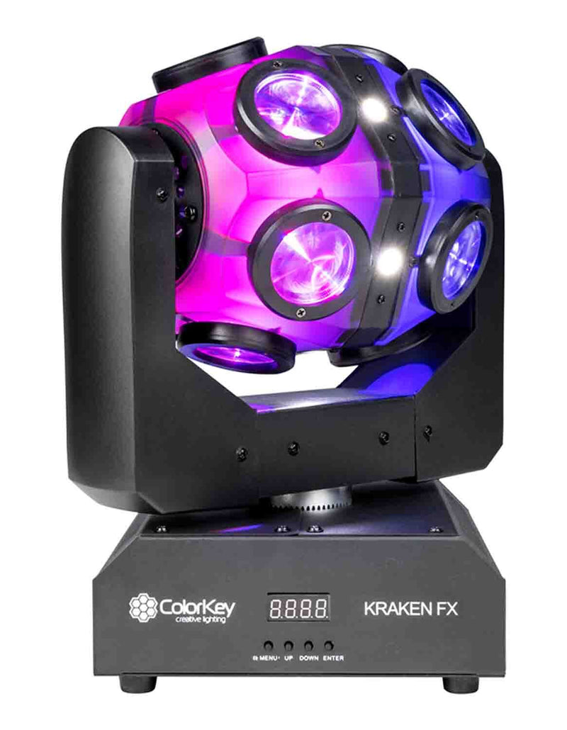 ColorKey CKU-1070 Kraken FX Energizing QUAD Color LED Effect Light w/ Built in Blinder