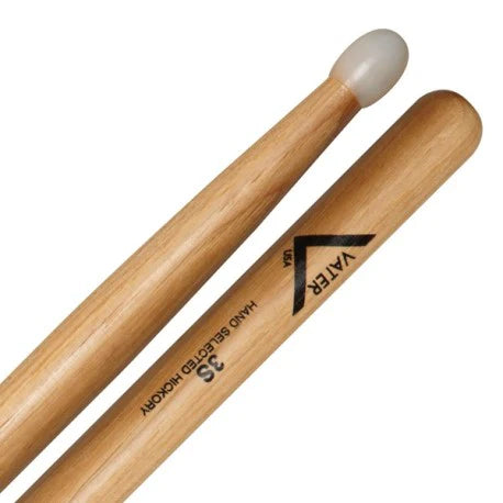 Vater VH3SN Baguettes à pointe en nylon American Hickory 3S