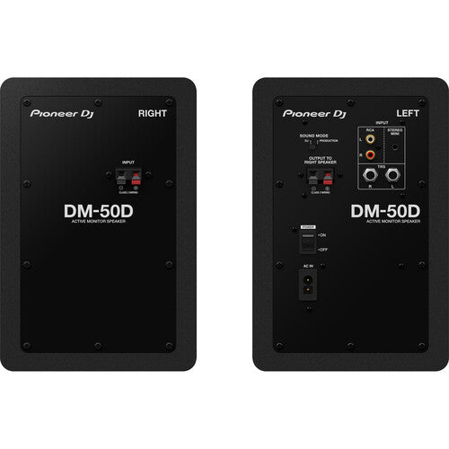 Pioneer DJ DM-50D Actif 5 "Des haut-parleurs de bureau / DJ de bureau - noir