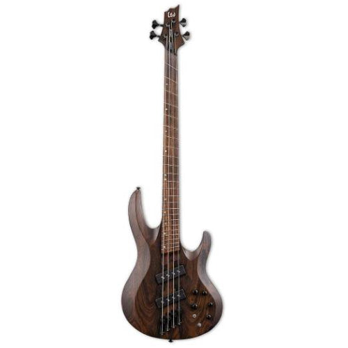 ESP LTD B-1004 - Multi-Scale Electric Bass with Fanned Frets - Natural Satin Ziricote