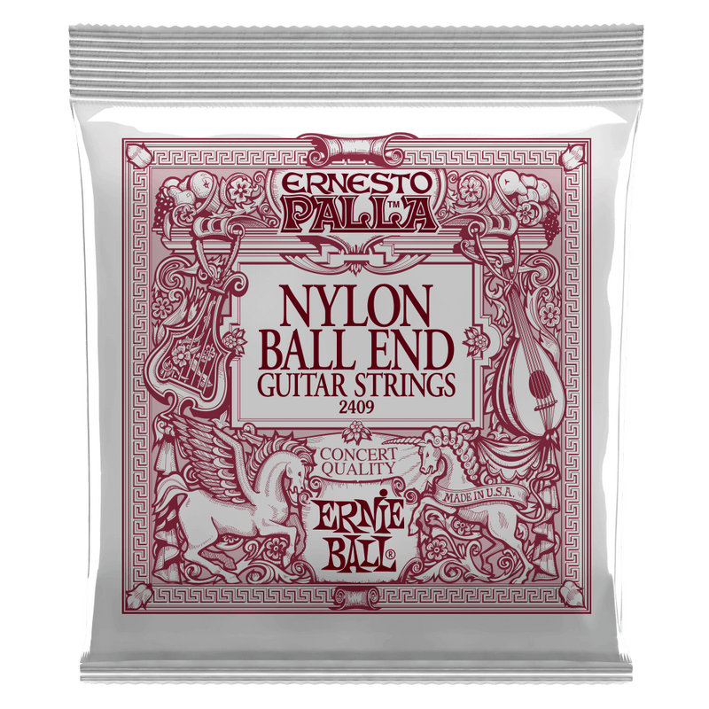 Ernie Ball 2409EB Ernesto Palla Black Nylon Gold Ball End Classical Guitar Strings