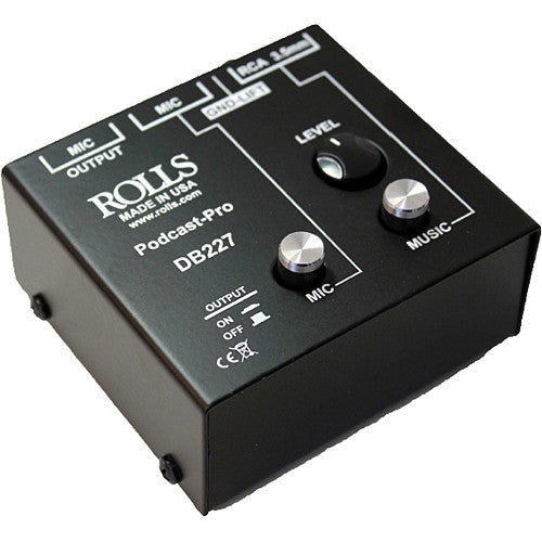 Rolls DB227 Podcast Pro Microphone/Mixeur Passif Source 