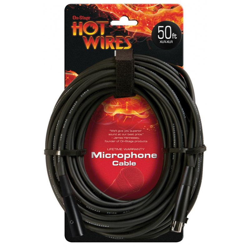 On-Stage MC12-50 XLR-XLR Mic Cable 50'