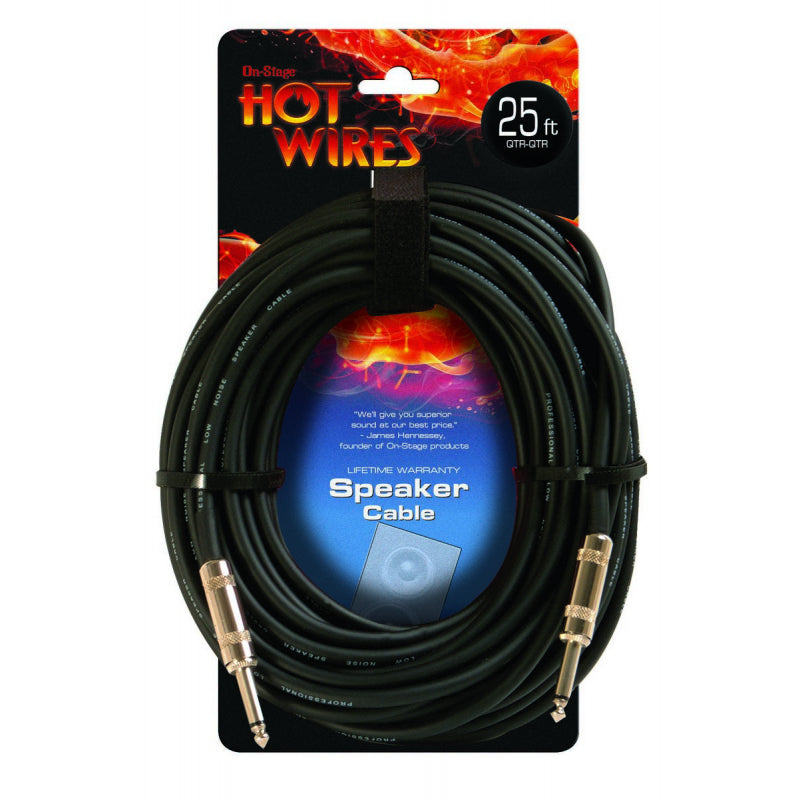 On-Stage SP14-25 QTR-QTR Speaker Cable - 25'