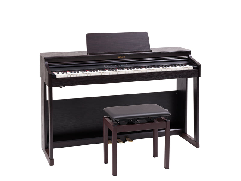 ROLAND RP701 Piano numérique avec stand et banc - bois rose foncé