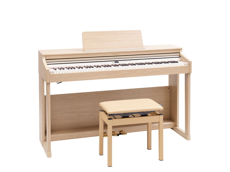 Roland RP701 Piano numérique avec stand et banc - Chêne léger