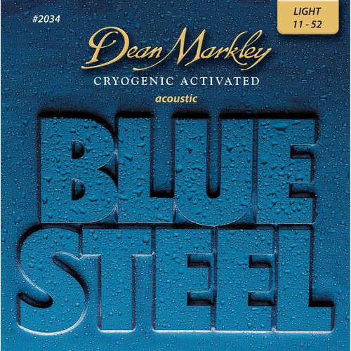 Dean Markley 2034 Blue Steel Acoustic Guitar Strings 011-052 - Red One Music