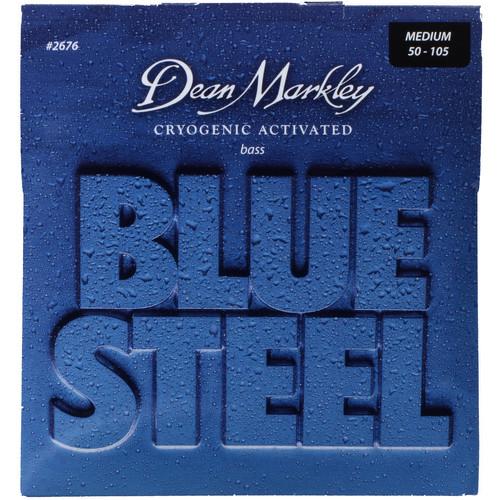 Dean Markley 2676 Blue Steel Bass Guitar Strings 50-105 Gauge 4-String Set - Red One Music
