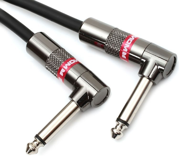 Monster Cable CLAS-I-0.75DA Dual Right Angle Instrument Cable - 8"