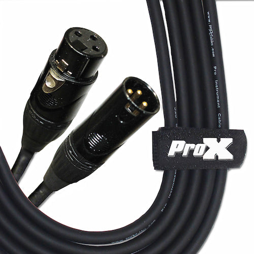 ProX-XC-MIC25 25 Ft. Balanced XLR-F to XLR-M High Performance Microphone Cable - Red One Music