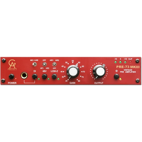 Golden Age Project PRE-73 MKIII 1 Channel 1073-Style Mic Pre/Direct Box - Red One Music