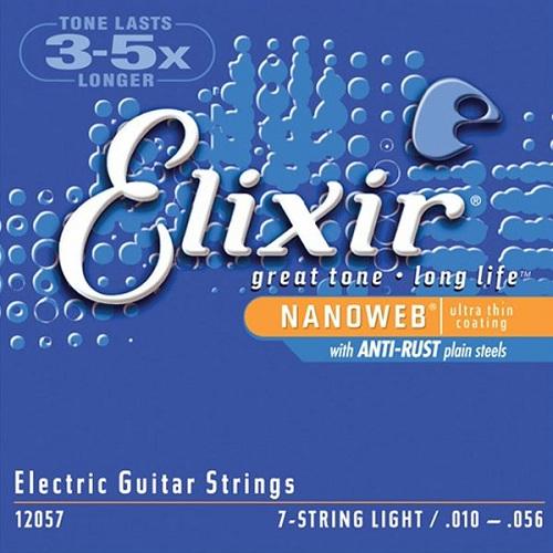 Elixir Elect Gtr-7 Str-Lite 12057 Scale 010-056 - Red One Music