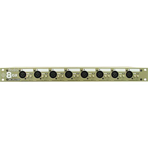 Radial Ox8-R Eight-Channel Three Way Mic Level Signal Splitter Jensen Transformers - Red One Music