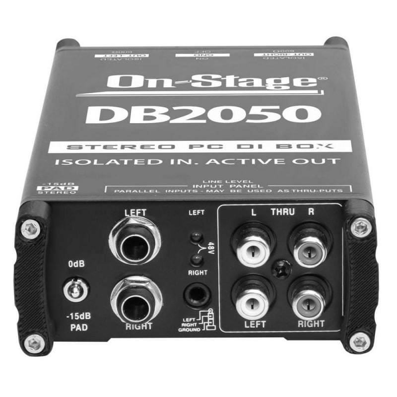 Boîte de direct multimédia stéréo active DB2050 sur scène