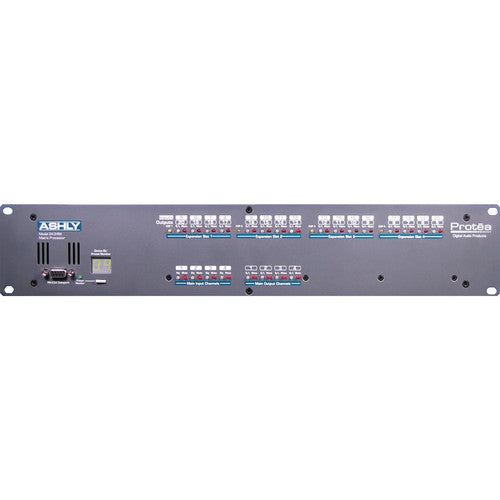 Ashly NE24.24M 4X4 Audio Matrix Processor with Tamper-Proof Operation and System Software for Windows (4 Input / 4 Output Base Unit)