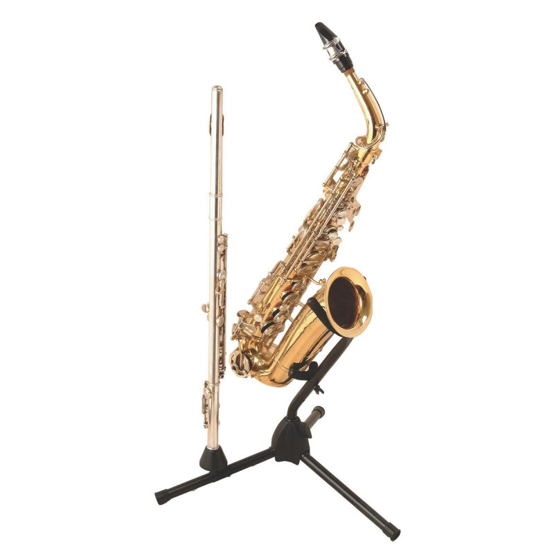 On-Stage SXS7101B Alto/Tenor Saxophone Stand with Flute Peg