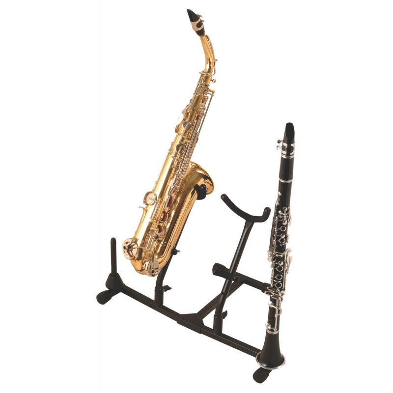 On-Stage SXS7201B Double Saxophone/Flute Stand