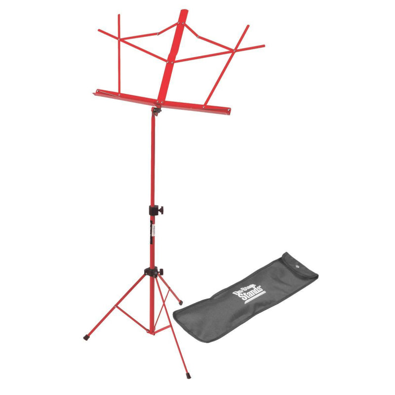 On-Stage SM7122RB Compact Sheet Music Stand with Bag - Red