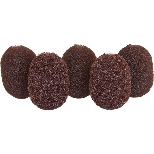 Rycote 105503 Lavalier Foam Windscreen 5-Pack Brown - Red One Music